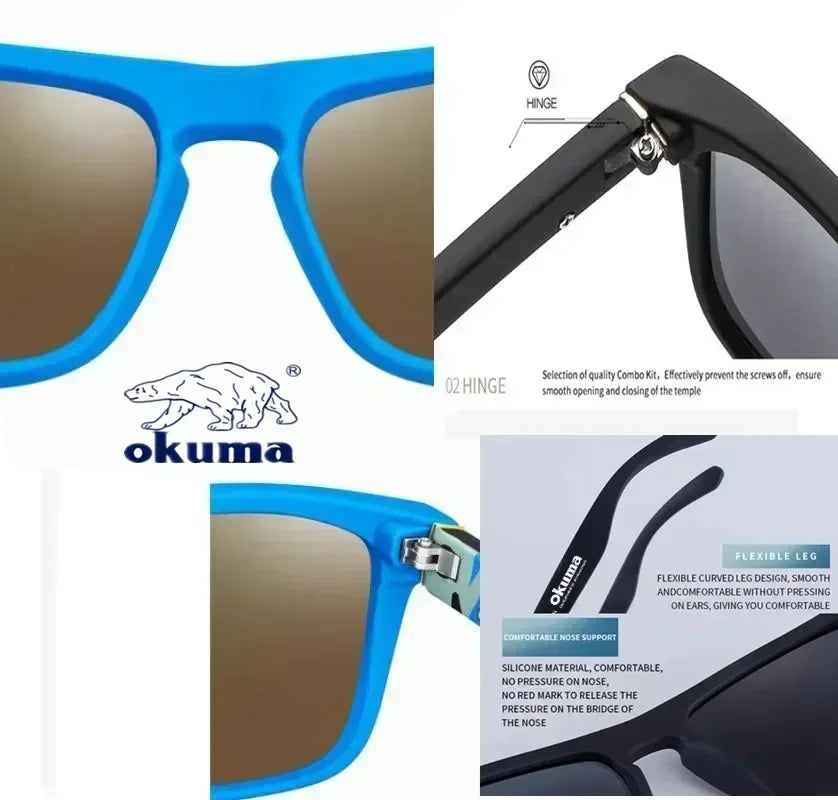 Polarized UV400 Sunglasses — Unisex Outdoor Fishing, Hunting, Driving & Cycling Shades with Optional Box