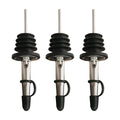 3-Pack Stainless Steel Bottle Pourer Spouts with Stoppers - Wine & Olive Oil Dispenser