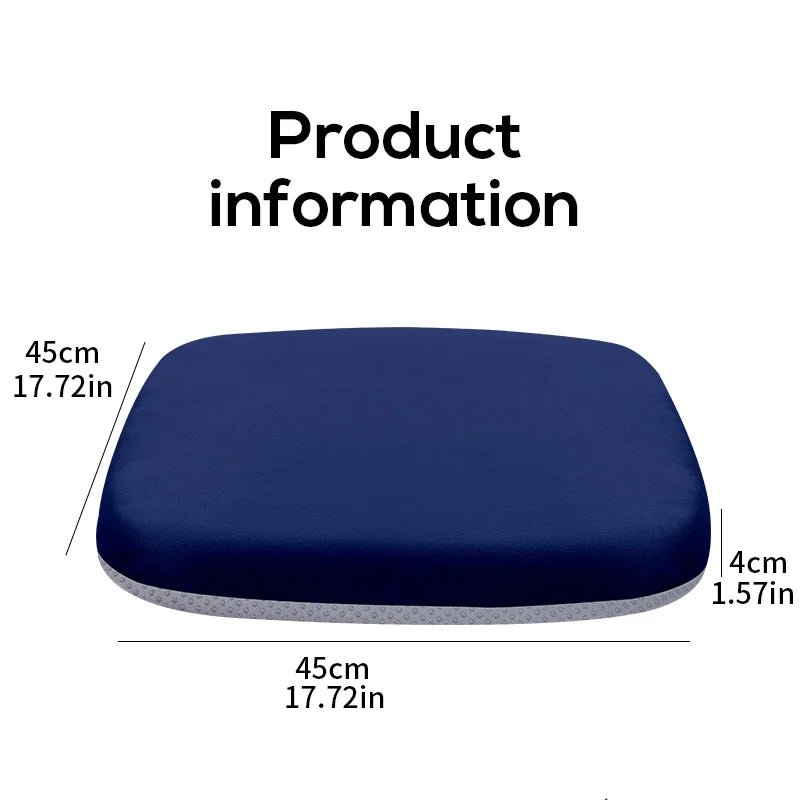 Ergonomic Memory Foam Seat Cushion for Office, Car & Student Chairs – Hemorrhoid & Tailbone Relief