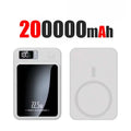 Wireless Magnetic Power Bank 22.5W Fast Charge – 50,000/100,000/200,000mAh Portable Qi Powerbank with 15W Wireless, USB-C & LED Display