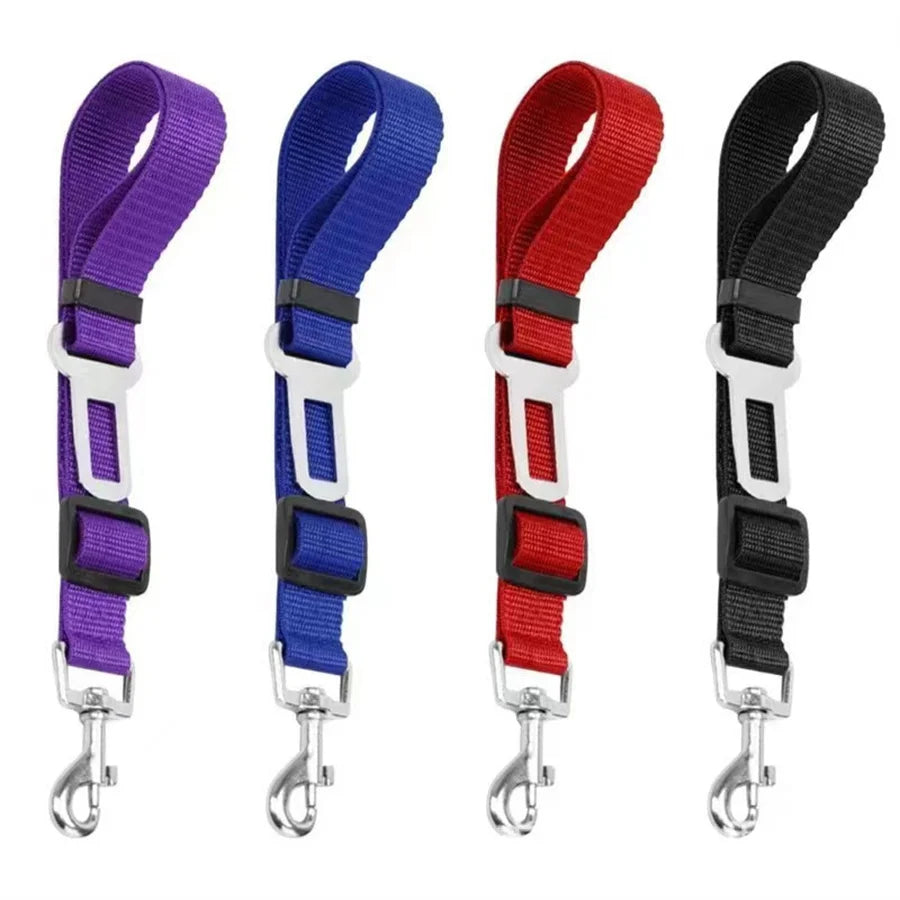 Adjustable Pet Car Seat Belt for Dogs & Cats – Universal Safety Buckle, 17.7–28.3 in (45–72 cm)
