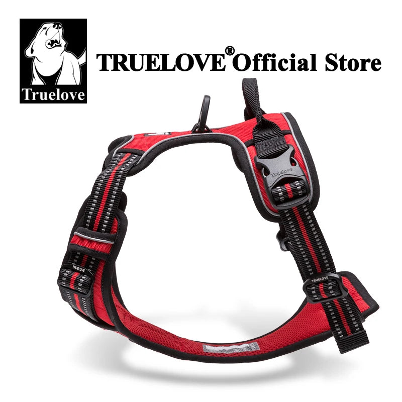 No-Pull Reflective Padded Dog Harness with Handle - Adjustable Escape-Proof Vest XS-XL