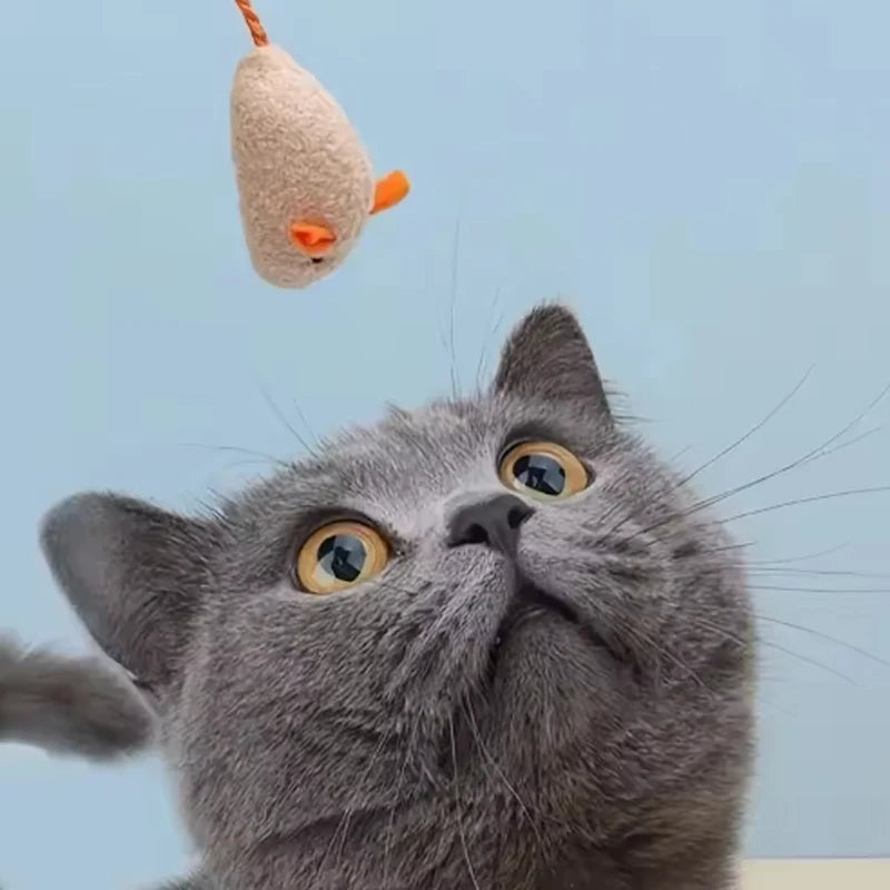 Interactive Plush Cat Toys Mouse & Rat Shapes Durable Linen Indoor Pet-Safe 3/7-Pack