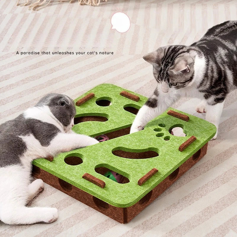 Indoor Sisal Cat Scratching Post — Interactive Kitten Toy & Playhouse for Exercise