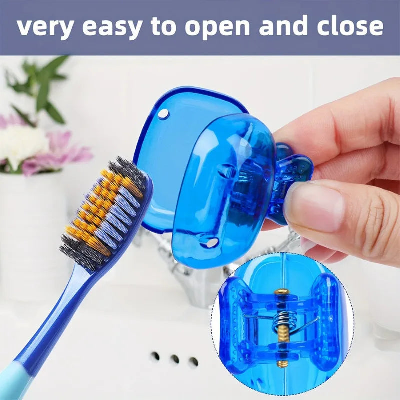 Travel Toothbrush Head Covers 2/4/10-Pack Portable Protective Plastic Toothbrush Caps