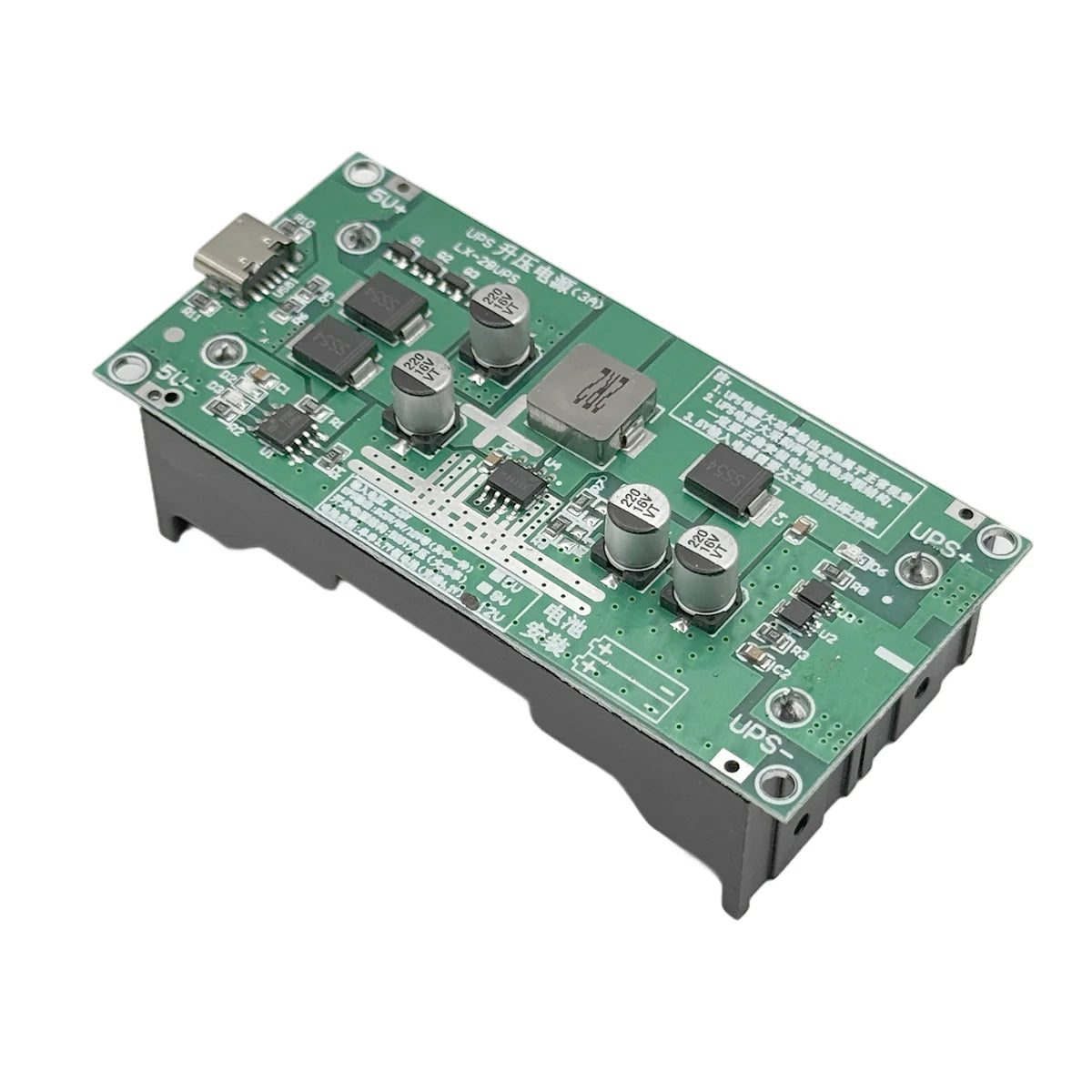 USB-C 15W 3A 18650 Battery Charger Module DC-DC Boost Converter UPS Power Supply 5V/9V/12V