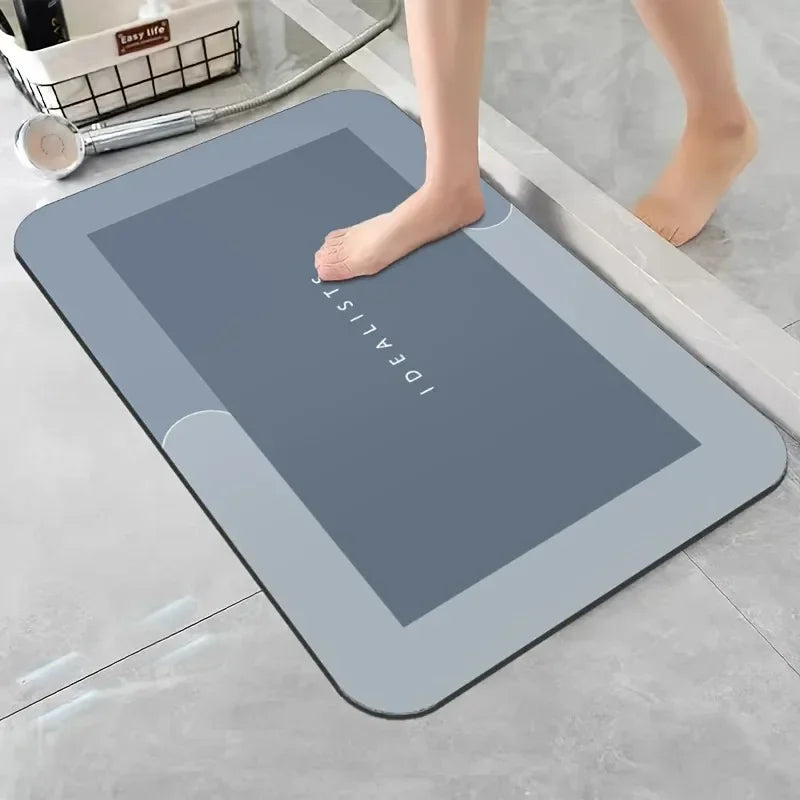 Diatomaceous Earth Bath Mat – Super Absorbent Non-Slip Quick-Dry Floor Mat (40×60 cm / 50×80 cm)