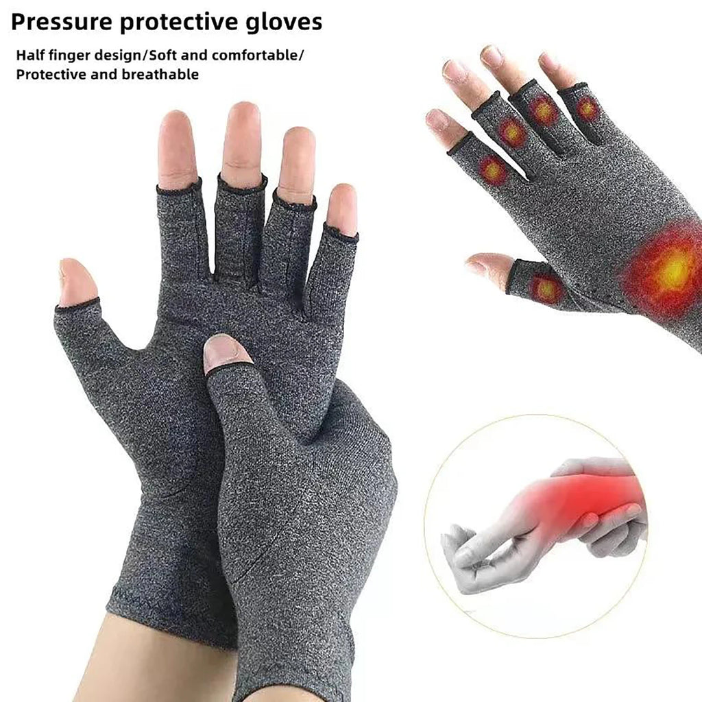 Compression Arthritis Gloves Wrist Support for Joint Pain Relief - Unisex Therapy Hand Brace