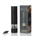 Rechargeable Electric Salt & Pepper Grinder – Adjustable Coarseness, Large Capacity Auto Spice Mill for Kitchen