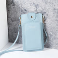 Solid Color Minimalist Shoulder Crossbody Phone Bag – Women's Card & Driver's License Wallet