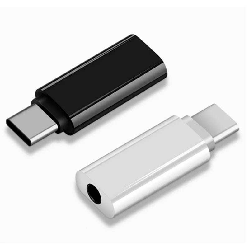USB-C to 3.5mm Headphone Adapter – Type-C Male to 3.5mm Female Audio Converter for Phones & Tablets