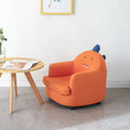 Kids Cartoon Sofa Chair — Children's Toddler Armchair & Learning Stool, Wooden Frame with High-Elastic Foam (22 x 21 x 19.7 in | 56 x 54 x 50 cm)