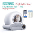 65L (17.2 gal) Automatic Self-Cleaning Enclosed Cat Litter Box Smart App-Controlled Low-Noise Pet Toilet