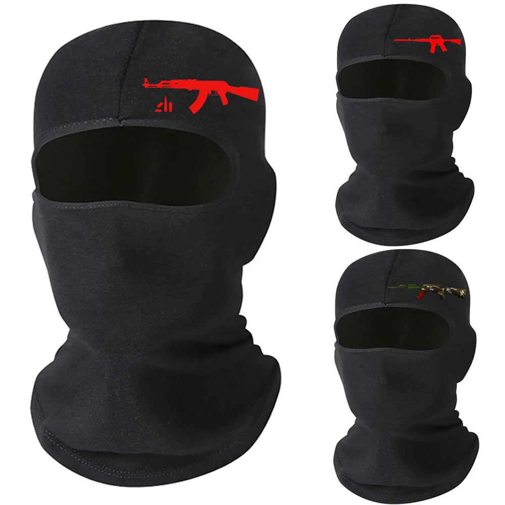 Lycra Full Face Balaclava Mask - Windproof Winter Mask for Motorcycle, Cycling, Ski & Snowboard - Unisex