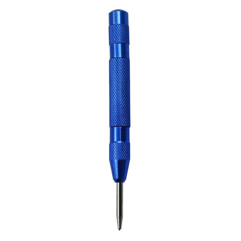 Automatic Center Punch Tool - Spring-Loaded Metal & Wood Marking Punch for Carpentry & Joinery