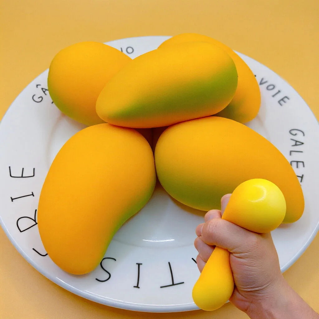 Squishy Mango Stress Relief Fidget Toy for Adults