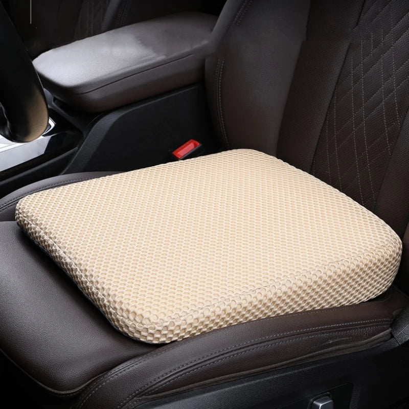 Universal Car Seat Booster Cushion – Breathable Portable Wedge Pad for Height Boost & Fatigue Relief