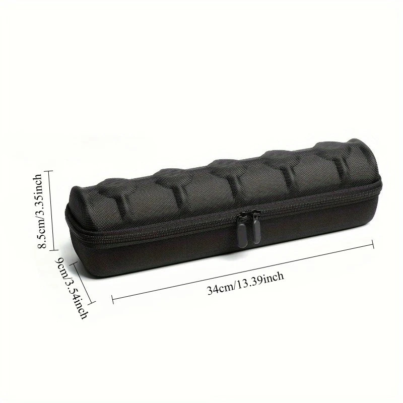5-Slot Hard Shell Travel Watch Case with Pillow Inserts Black - Smartwatch Organizer Gift Box