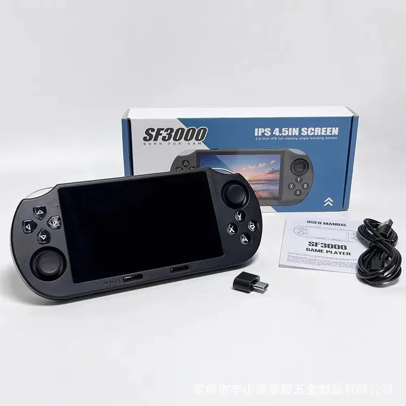 Retro Handheld Game Console 4.5-Inch IPS (854x480) Portable Pocket Emulator, 3000mAh Battery, Type-C, 30,000+ Classic Games