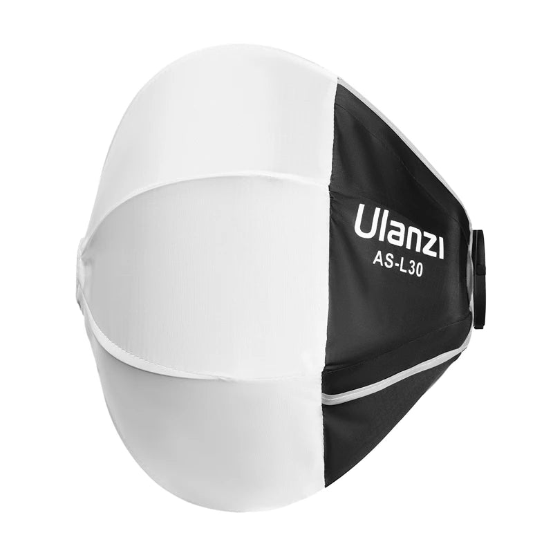 30cm (12-inch) Mini Bowens Mount Lantern Softbox — Foldable Omni-Directional Soft Light Diffuser for COB LED Video Lights