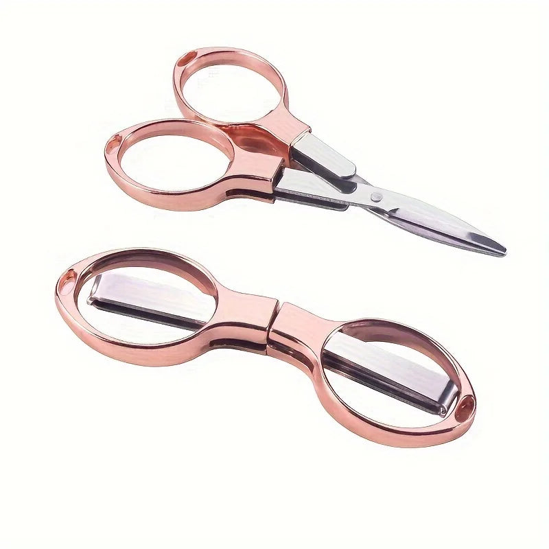 Foldable Stainless Steel Scissors, Retractable Portable Tool for Travel, Outdoor & Daily Use