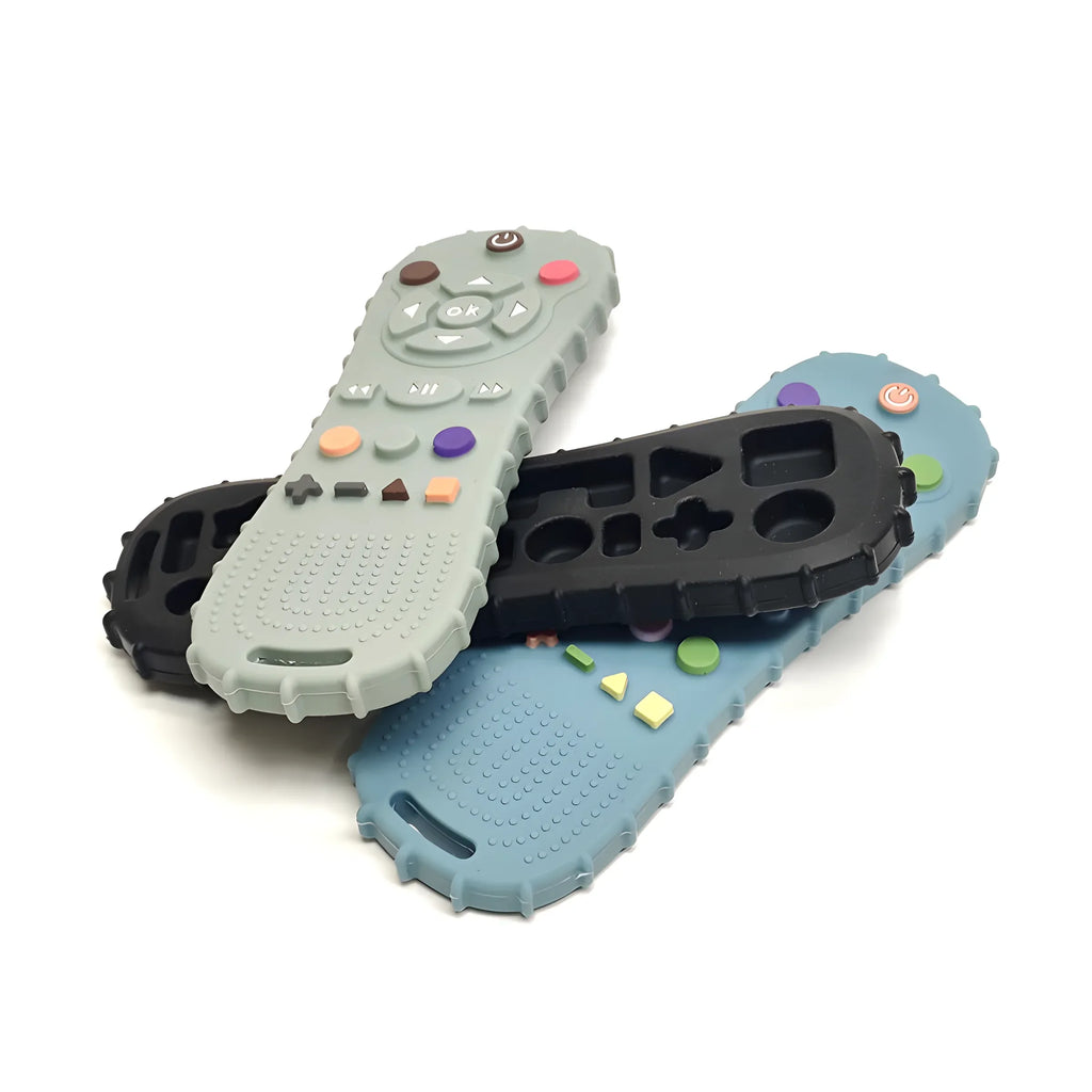 Baby Silicone Remote Control Teether BPA-Free Pacifier Bracelet Teething Toy 1/3-Pack