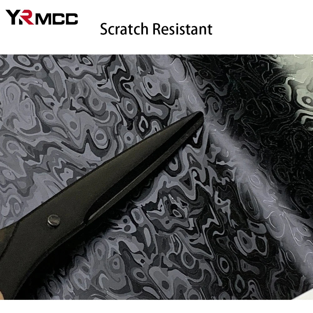Black Carbon Fiber Vinyl Film Wrap 10/20/30/40/50cm x 150cm PVC Self-Adhesive Waterproof Car & Motorcycle Sticker