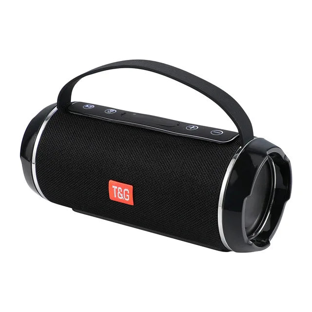 Portable Bluetooth Speaker with Subwoofer 2.1 — Waterproof FM Radio, TF/USB/AUX, Powerful Bass HiFi Sound