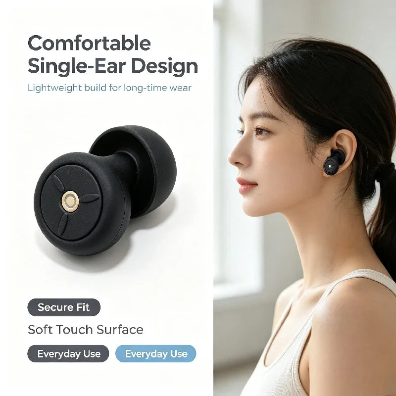 Noise-Canceling Earplugs for Sleeping, 50 dB Reusable Silicone Earplugs with Multiple Ear Tip Sizes