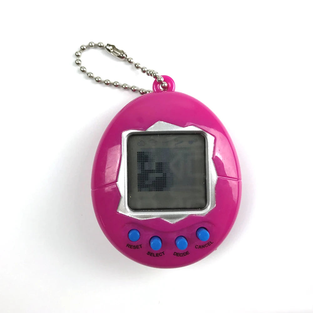 Mini Retro Virtual Pet Keychain Game — 90s Nostalgic Electronic Pocket Toy, Educational Gift for Kids & Adults