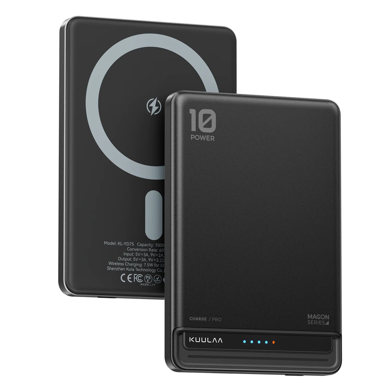 10000mAh Magnetic Wireless Power Bank 20W Fast Charge MagSafe-Compatible Portable Charger