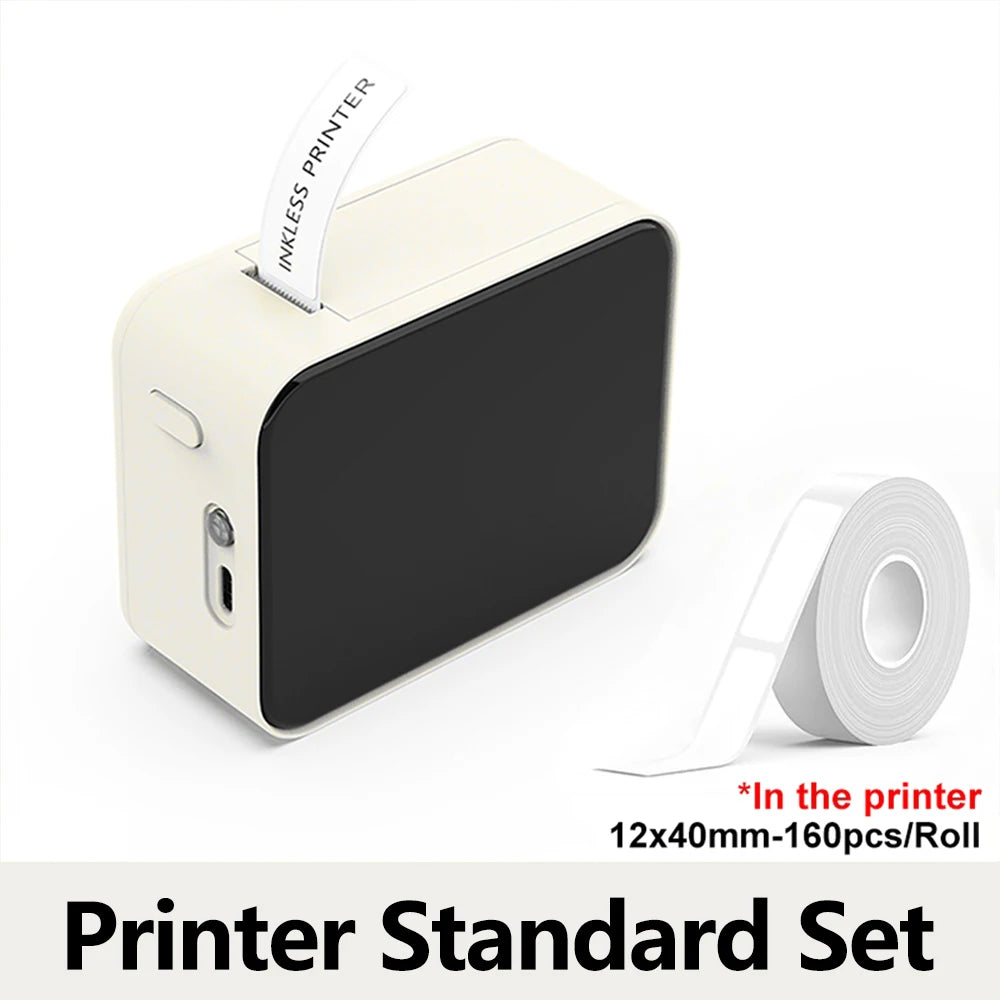 Mini Portable Thermal Label Printer – Inkless Bluetooth Sticker & Name-Tag Maker (15mm / 0.59in)
