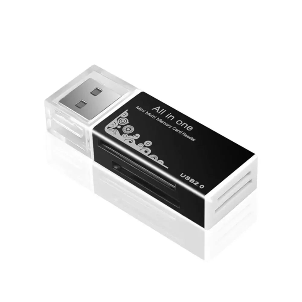 USB 3.0 2-in-1 Multi-Function Card Reader Micro SD TF & USB Flash Drive Adapter for PC Laptop