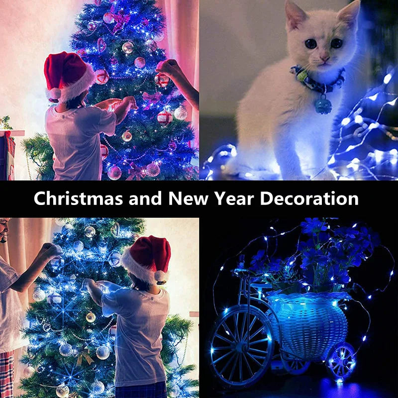 Button Battery LED Fairy String Lights - 1m (3.3 ft) 10 LED & 2m (6.6 ft) 20 LED, Warm White/White/Blue/Pink/Multicolor, Indoor Outdoor