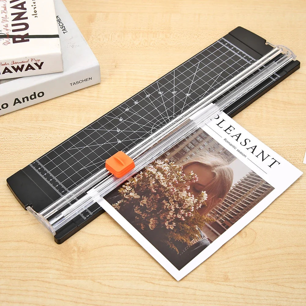 A4 A5 Paper Guillotine Trimmer with Safety Guard - Lightweight Office, Coupon & Craft Paper Cutter