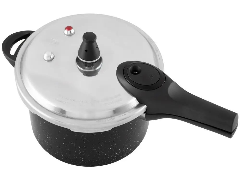 Ceramic Coated 4.2 L (4.4 qt) Black Pressure Cooker – Induction Compatible