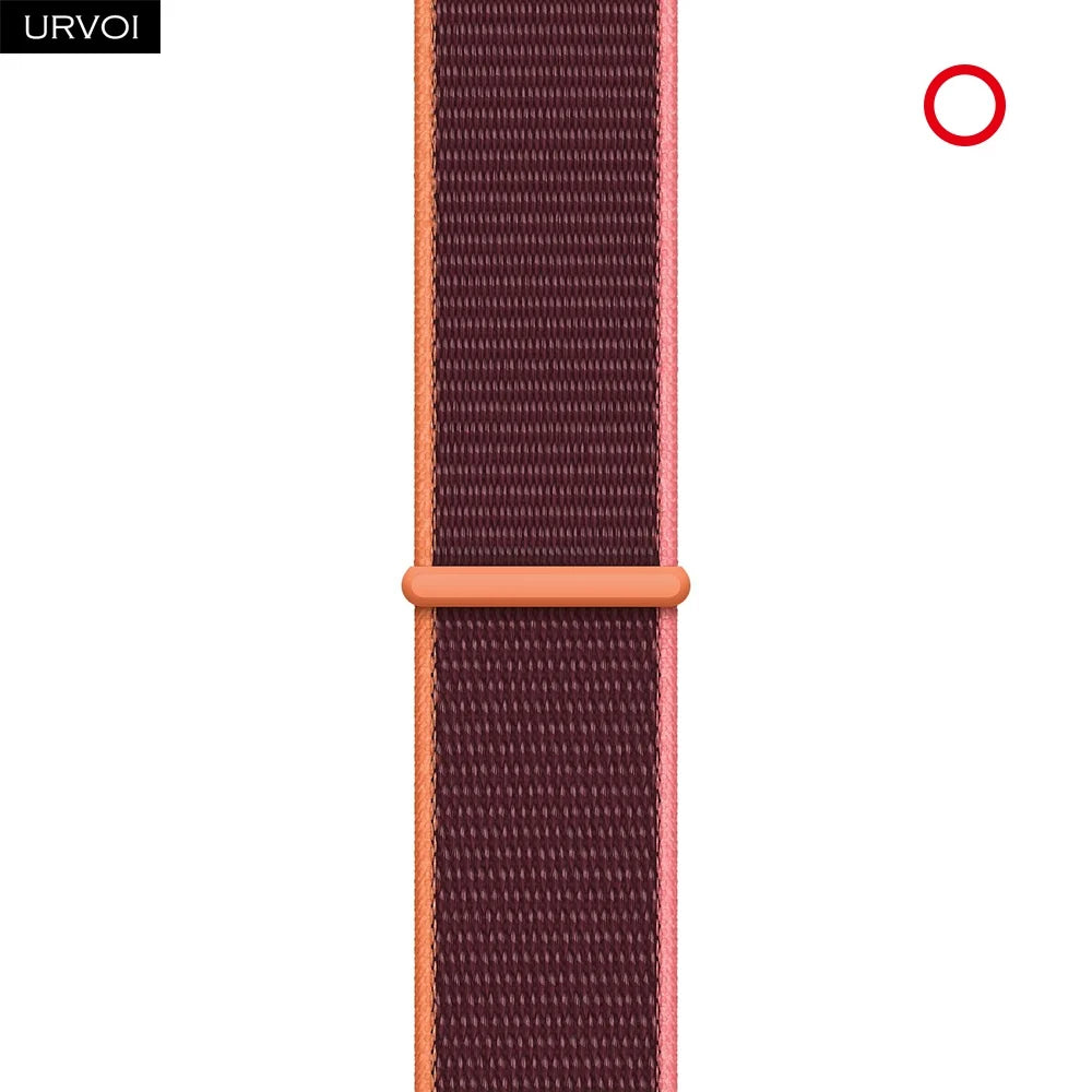 Nylon Sport Loop Band for Apple Watch — Breathable Hook & Loop Fastener — Fits 42/44/45/46/49mm