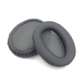 Replacement Memory Foam Ear Pads for Over-Ear Headphones, Protein Leather Cushions 75 x 95 mm (2.95 x 3.74 in) - Titanium Gray