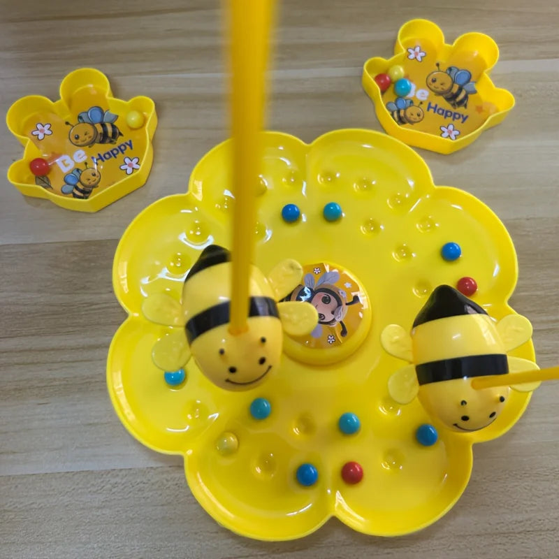 Bumblebee Multifunctional Kids Board Game - Magnetic Fishing Puzzle, Interactive Educational Family Toy, Christmas Gift (Ages 7-12)