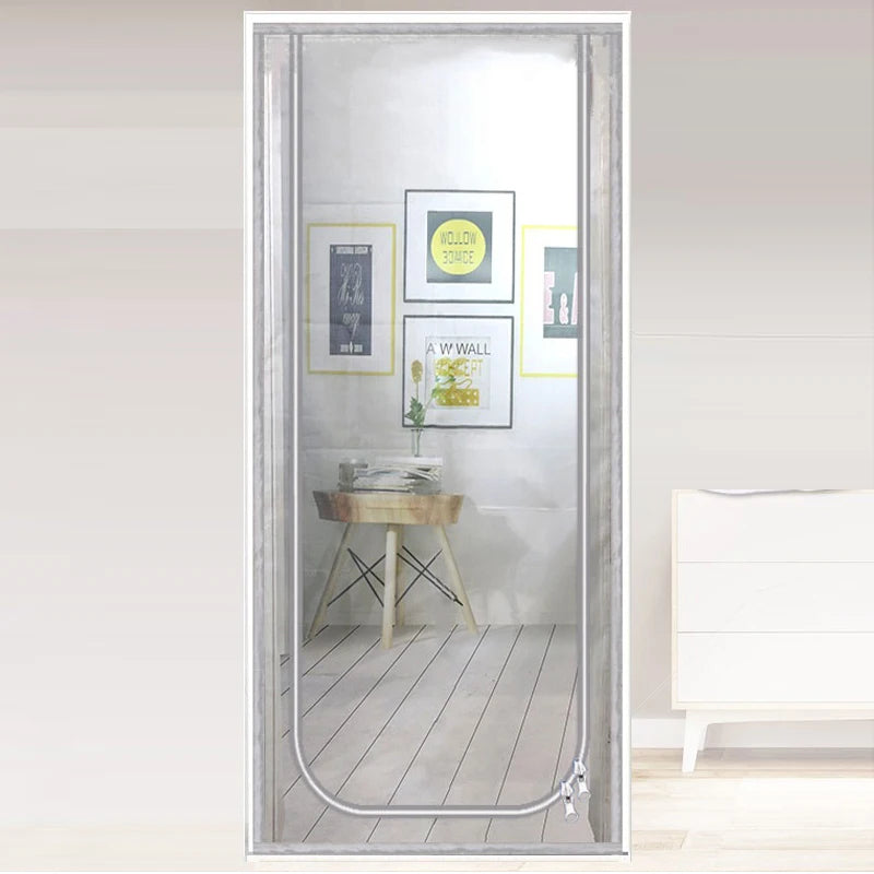 Cat-Resistant Zipper Door Screen - Nano Mesh Pet Door Curtain, Anti-Mosquito & Scratch-Proof, Up/Left Opening