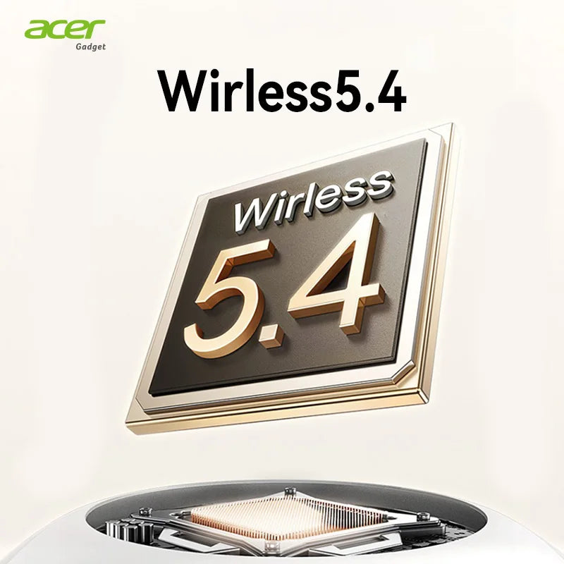Over-Ear Wireless Headphones — Open Design, Bluetooth 5.4, HD Sound & Large Diaphragm, Noise-Reducing Mic, Secure Fit for Sports & Cycling