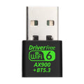 USB WiFi 6 and Bluetooth 5.3 Adapter Dual-Band 2.4/5.8GHz Mini USB Dongle Driver-Free