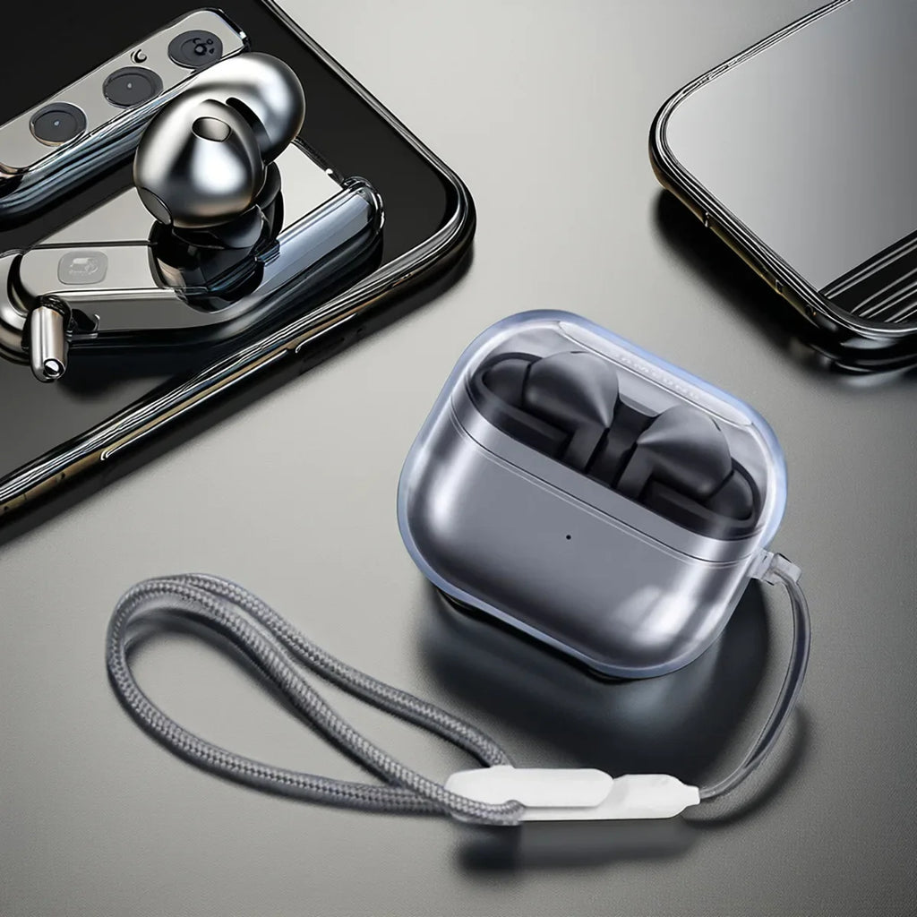 Clear TPU Case for Galaxy Buds 3 Pro – Soft Transparent Earbud Charging Case Cover