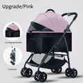 Lightweight Foldable Pet Stroller for Small and Medium Dogs & Cats Portable Outdoor Pet Carrier on Wheels