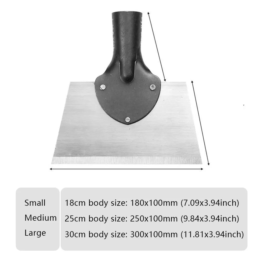 30 cm (11.8 in) Multifunctional Garden Shovel Manganese Steel Weed, Deicing & Planting Scraper