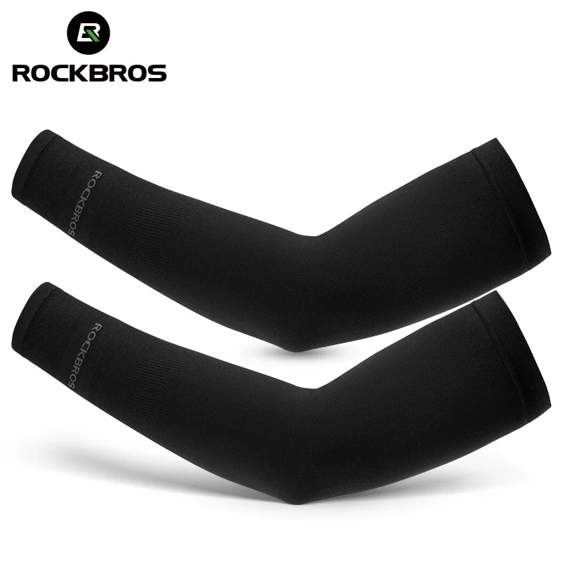 Ice Silk Cycling Arm Sleeves - Breathable UV Sun Protection for MTB and Road Bike