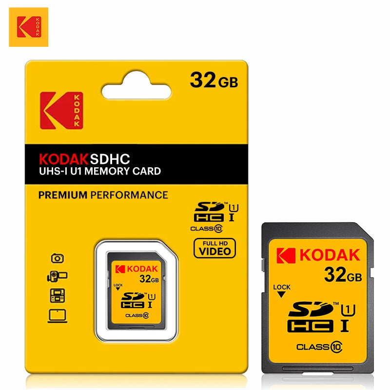 SDXC Memory Card 32GB 64GB 128GB - Class 10 U1 V30 High-Speed SD Card for DSLR & 4K Video