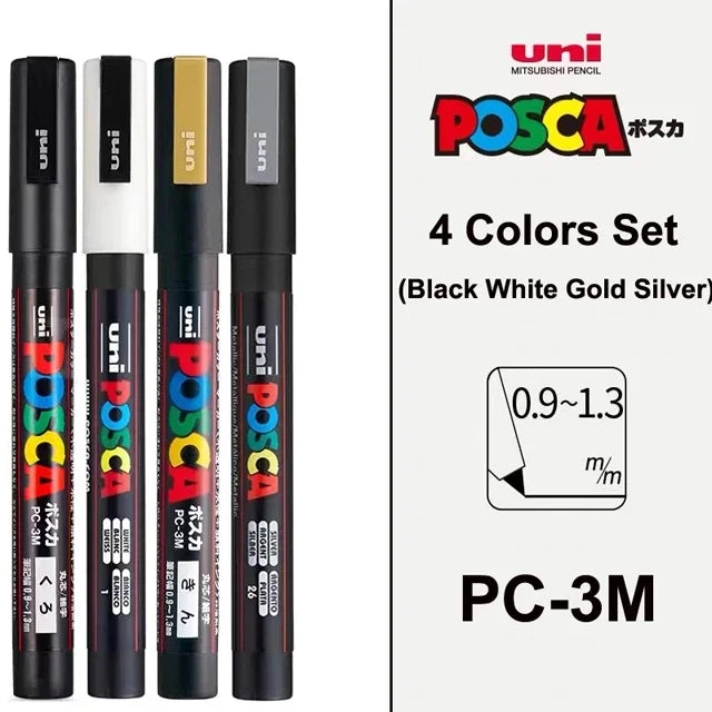 Permanent Acrylic Paint Marker Set – Quick-Dry Opaque Paint Pens for Graffiti, Crafts & Illustration