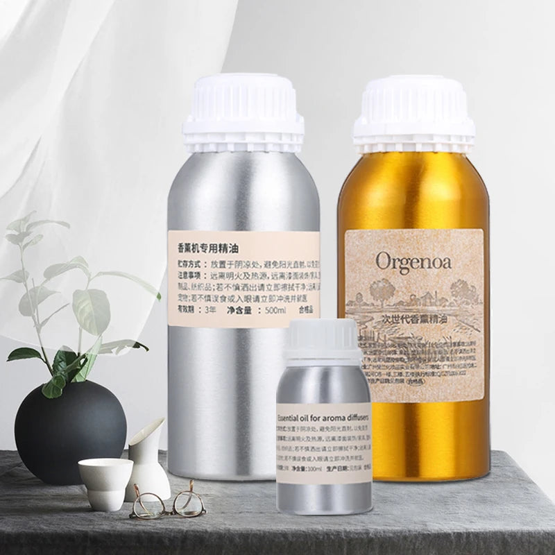 Premium Aromatherapy Essential Oil Refill for Aroma Diffuser - 1000ml (33.8 fl oz) & 500ml (16.9 fl oz) Hotel-Style Fragrance