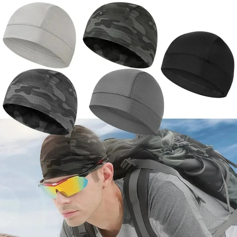 Quick-Dry Cycling Cap & Motorcycle Helmet Liner – Anti-Sweat Windproof Bike Riding Hat (Unisex)